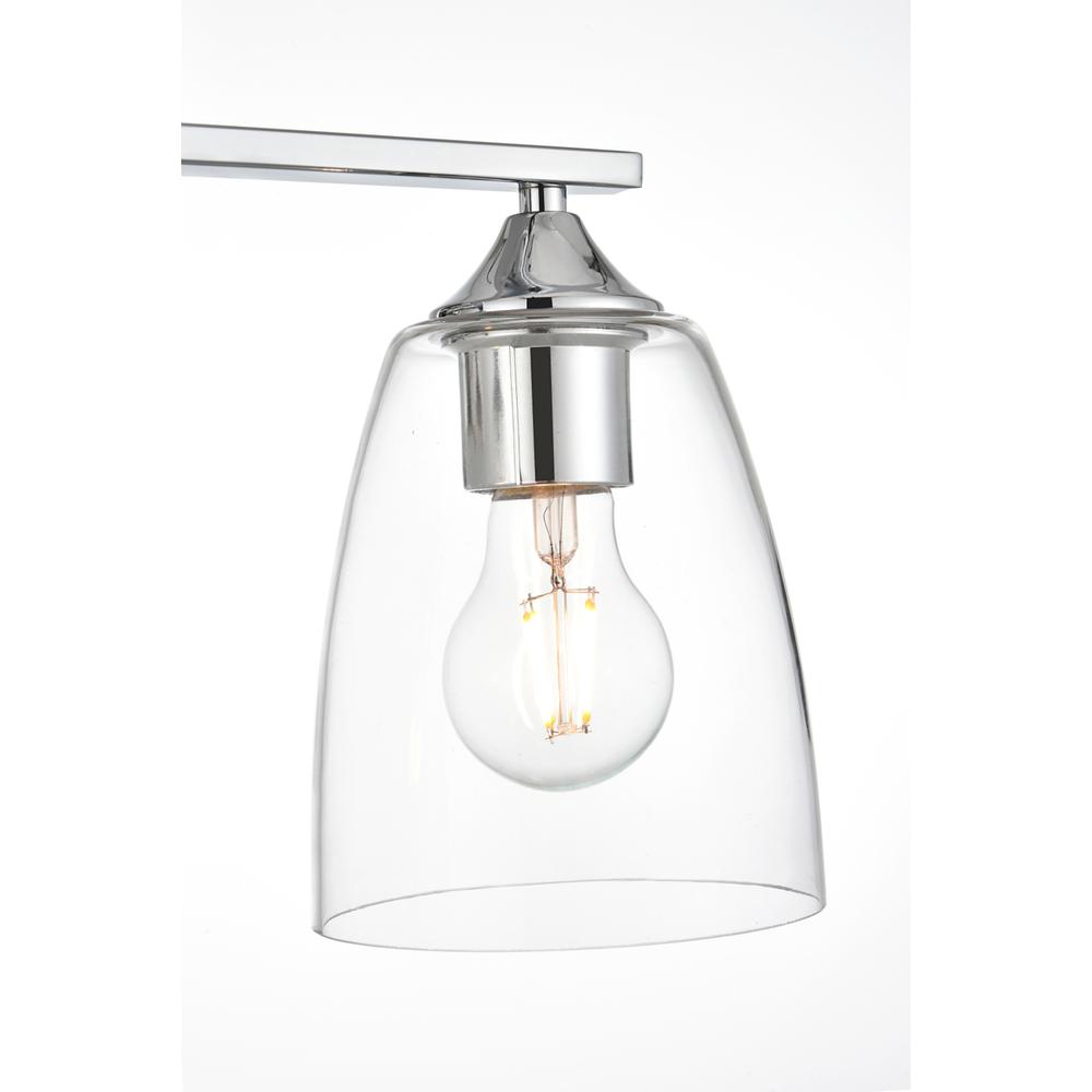 Harris 4 light Chrome and Clear Bath Sconce. Picture 5