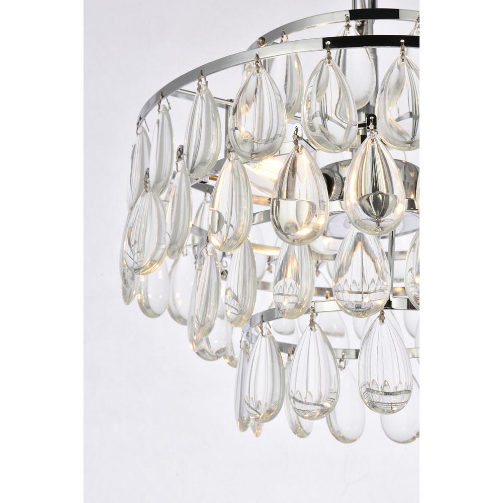 Mila 14 inch pendant in chrome. Picture 4