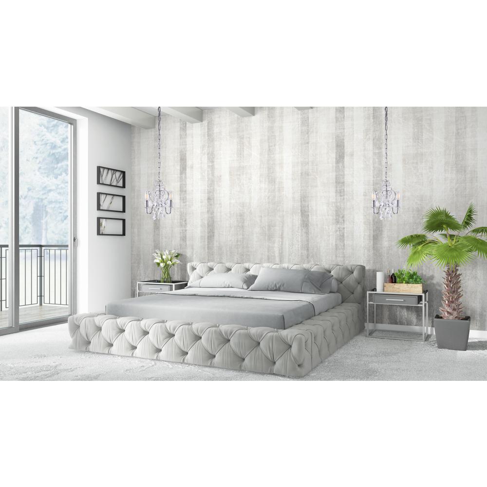 Karter Collection Pendant D9.5 H12.2 Lt:3 Chrome Finish. Picture 6