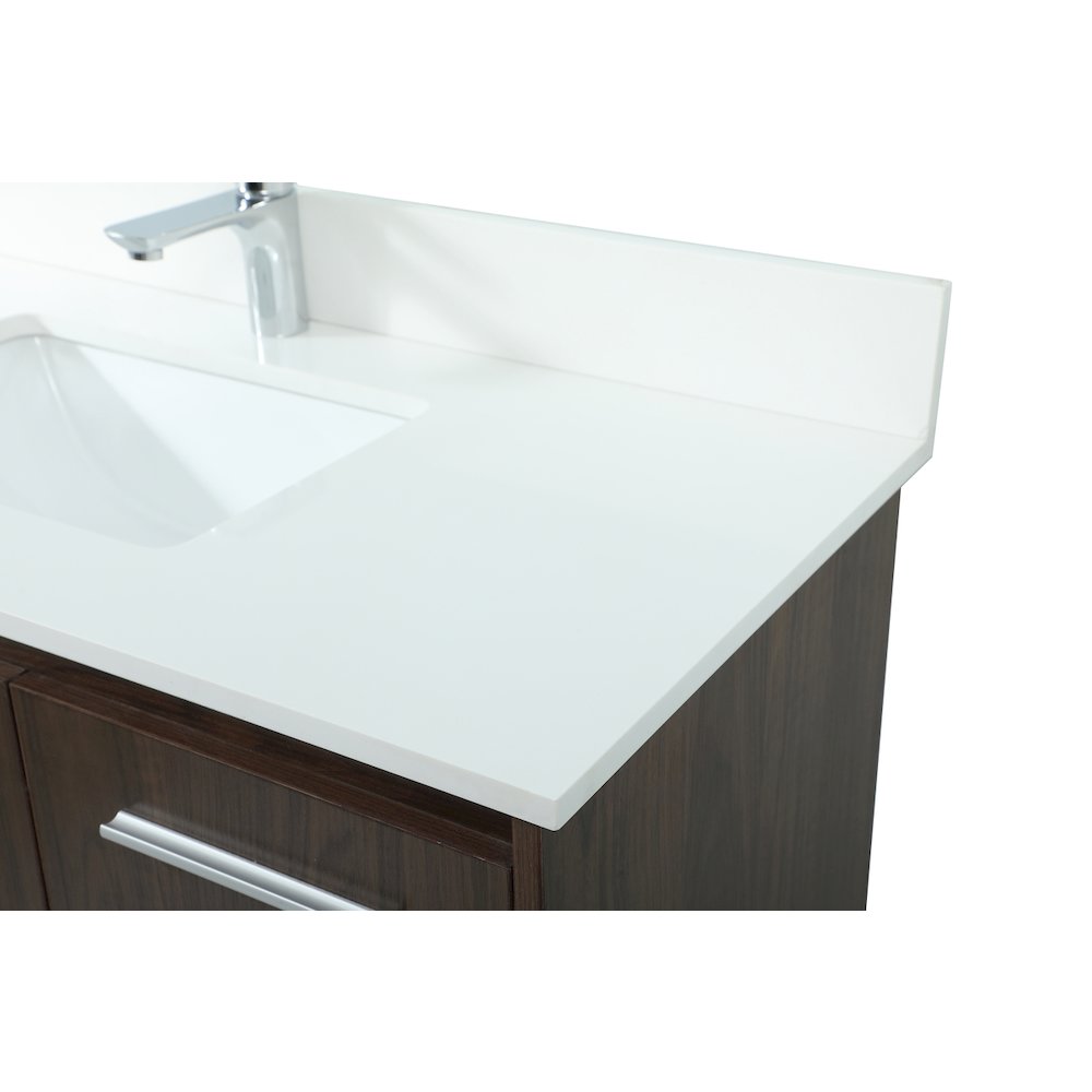 40 Inch Single Bathroom Vanity In Walnut With Backsplash. Picture 12