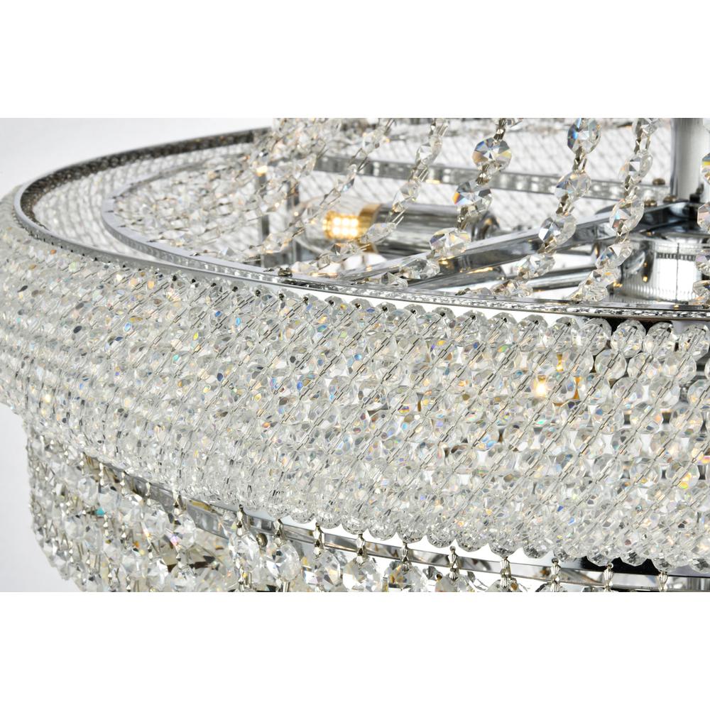 Primo 14 light Chrome Chandelier Clear Royal Cut Crystal. Picture 3