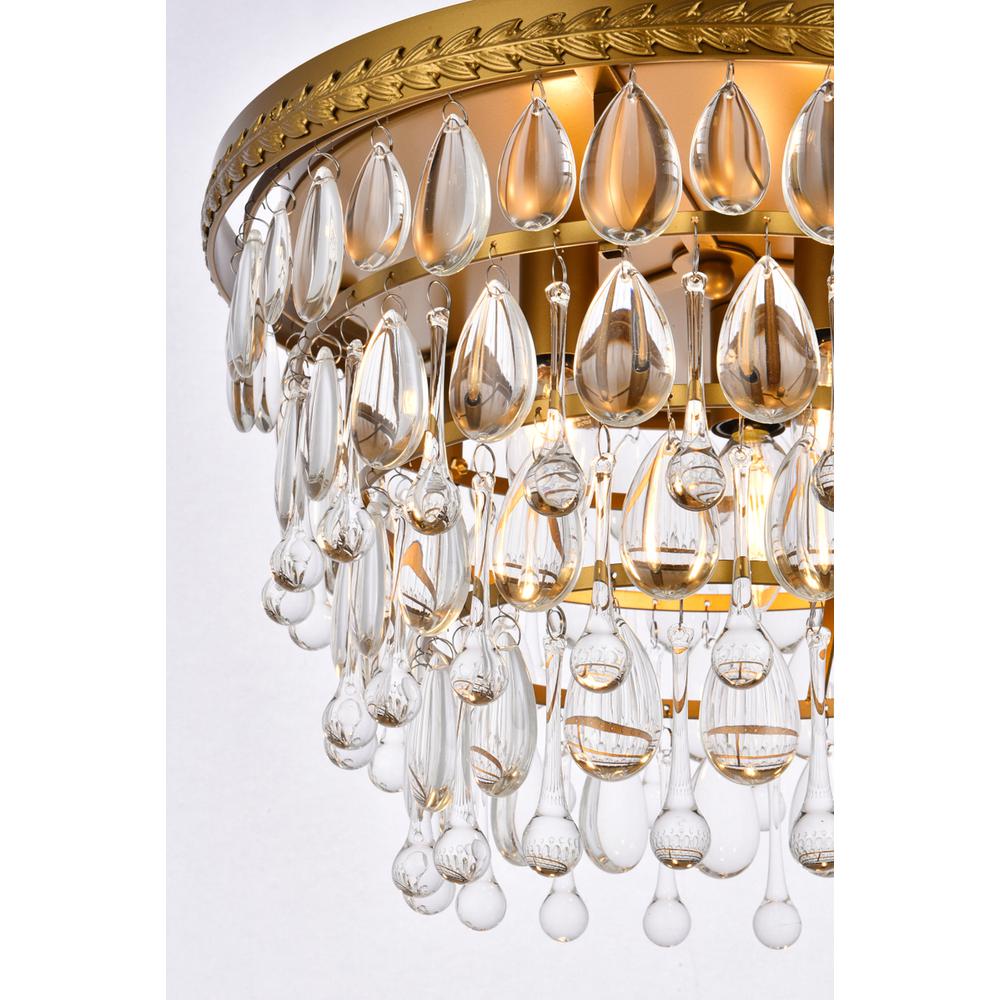 Nordic 3 lights brass flush mount. Picture 3