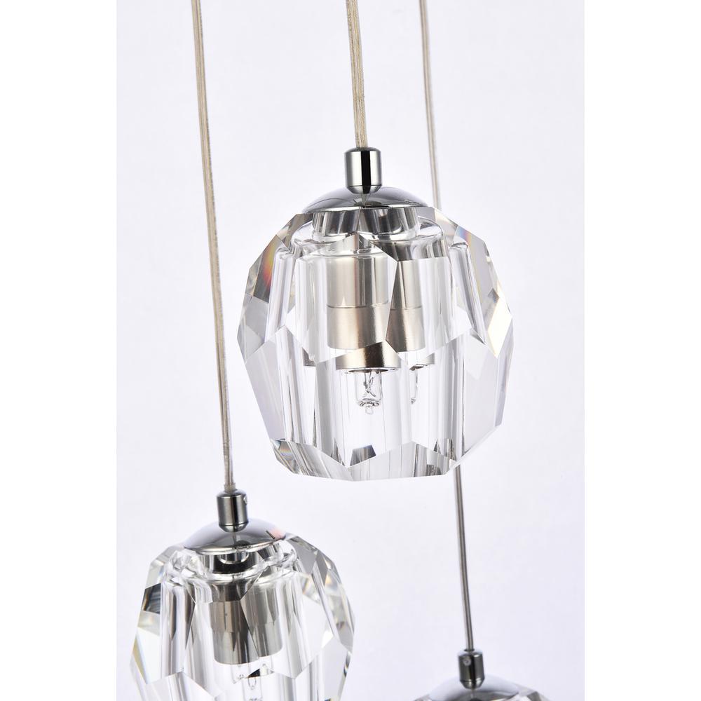 Eren 5 lights Chrome pendant. Picture 5