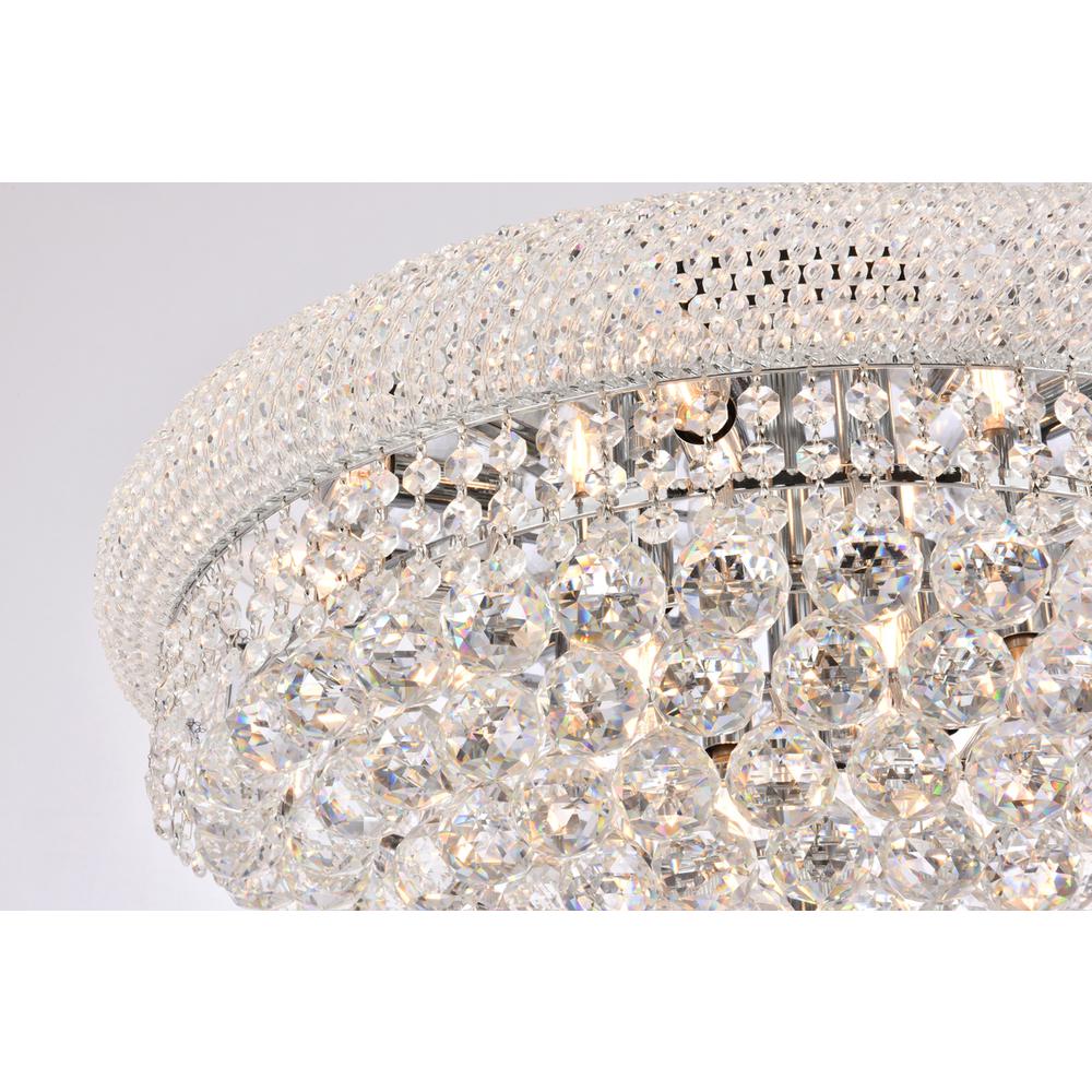 Primo 12 light Chrome Flush Mount Clear Royal Cut Crystal. Picture 6