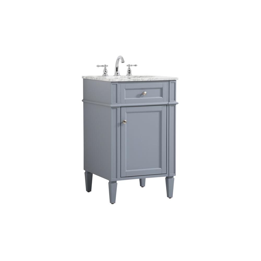 21 inch Single bathroom vanity in grey. Picture 7