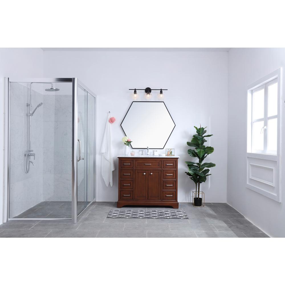 Gene 3 light Black and Clear glass Wall sconce. Picture 14