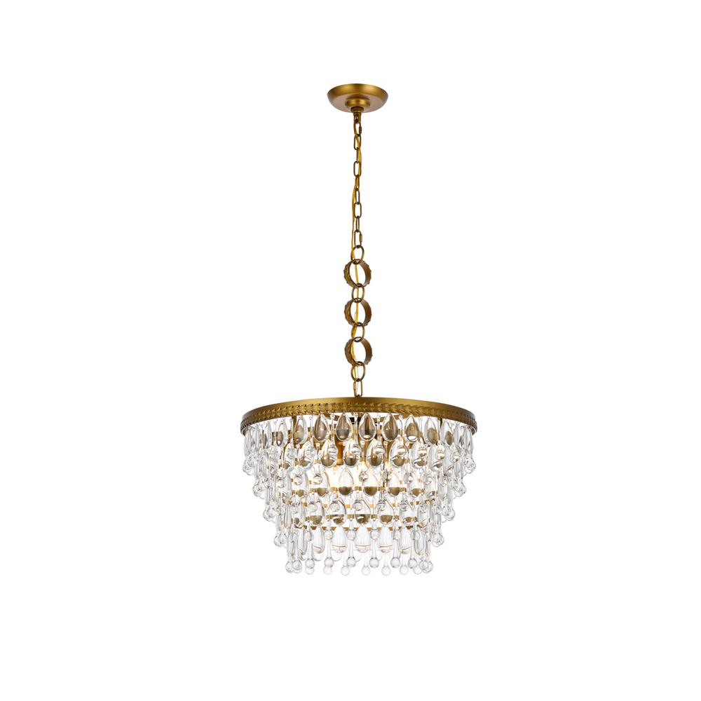 Nordic 5 lights brass pendant. Picture 1