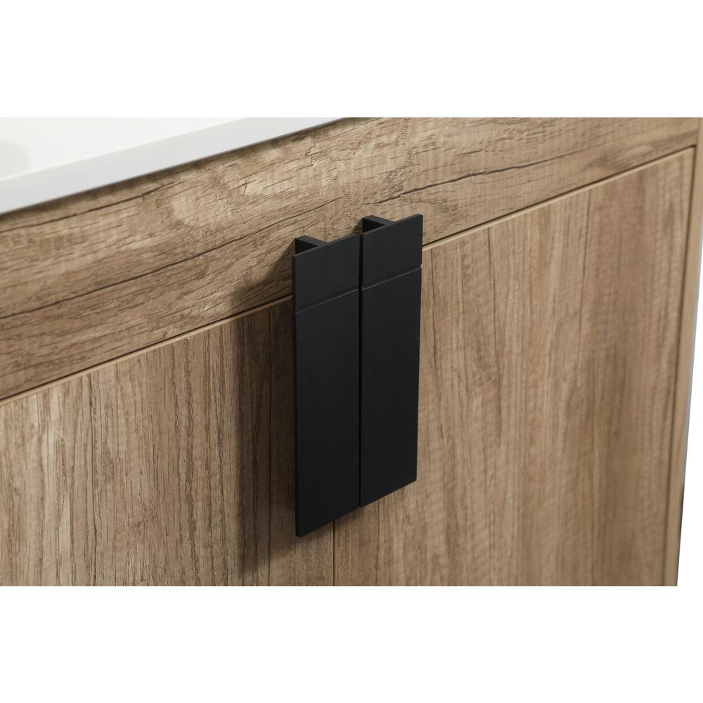 30 inch Single bathroom vanity in natural oak. Picture 12