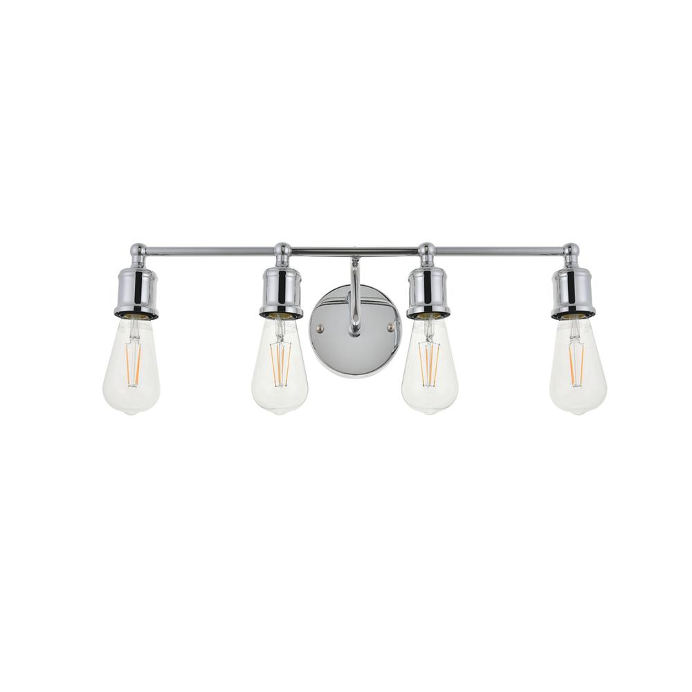 Serif 4 light chrome Wall Sconce. Picture 4