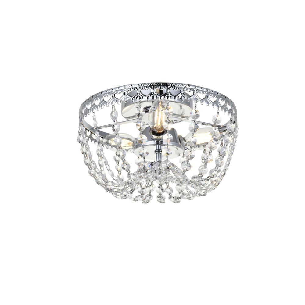 Kylie 10 inch flush mount in chrome. Picture 2