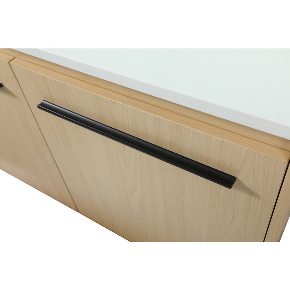 36 Inch Single Bathroom Vanity In Maple. Picture 13