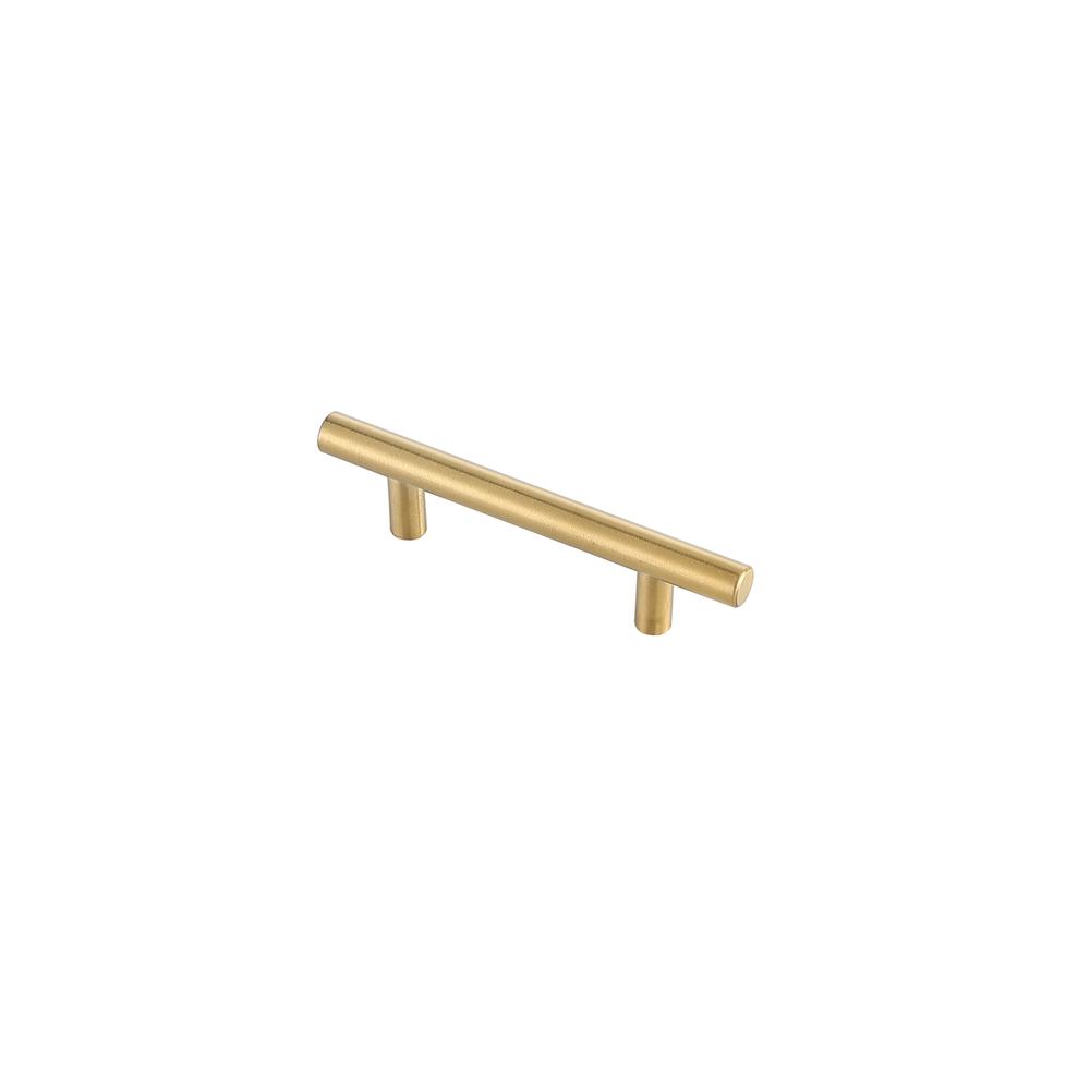 Quinn 3" Center to Center Brass Bar Pull Multipack (set of 10). Picture 3