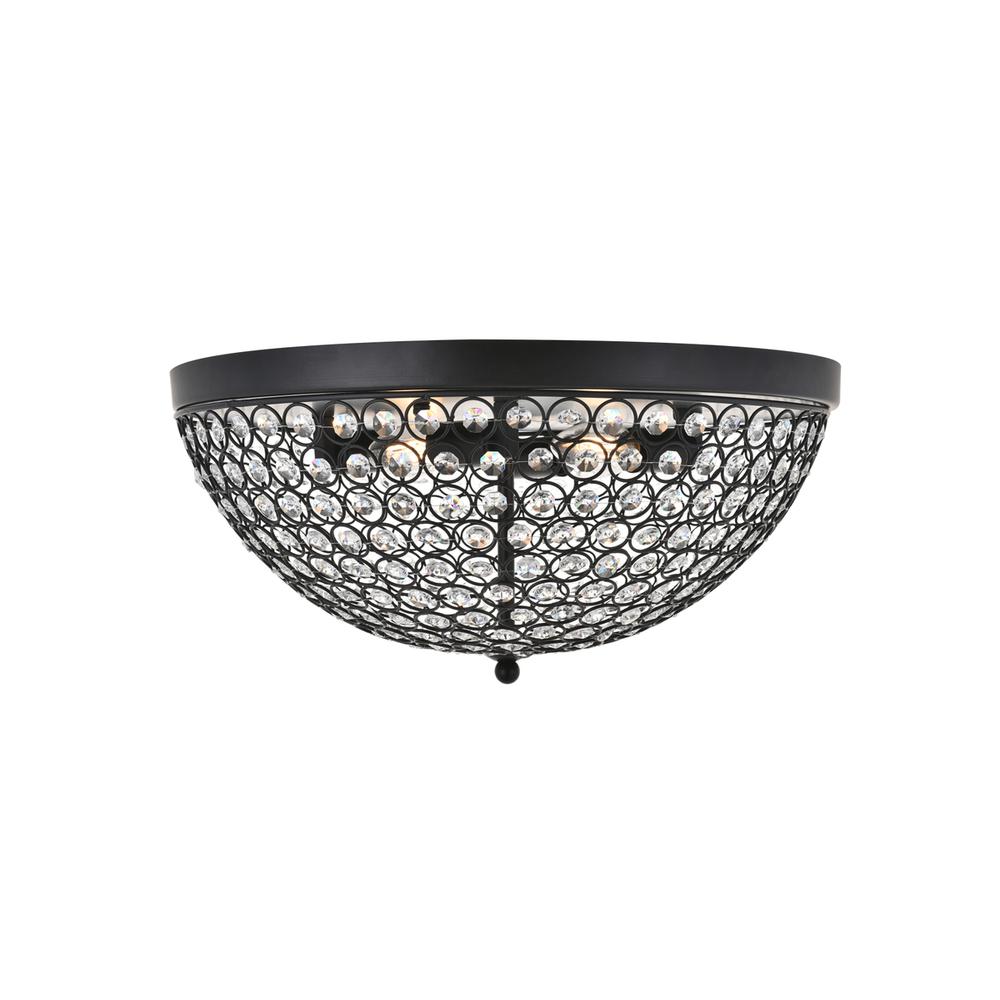 Taye 4 light Matte Black Flush Mount. Picture 6
