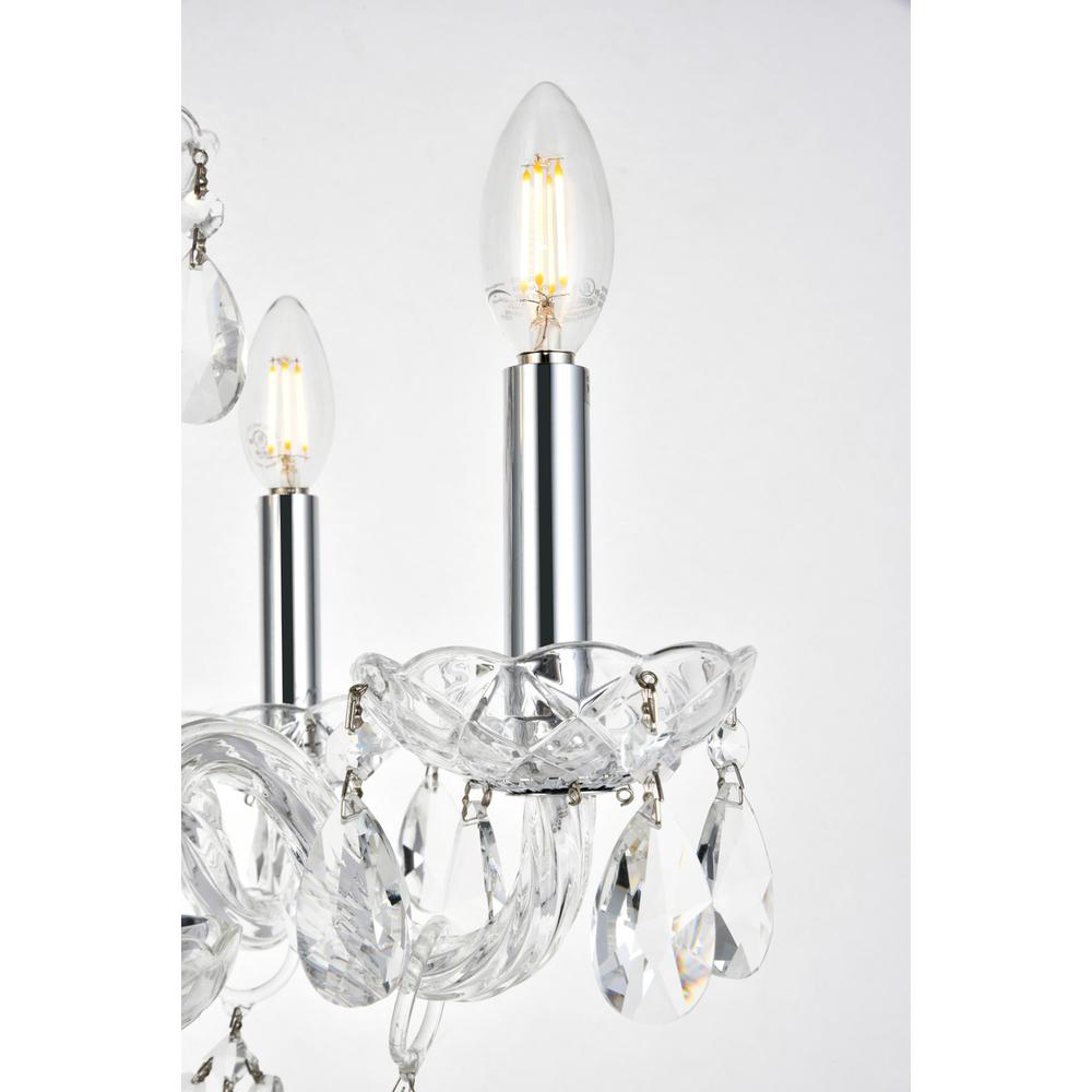Elle Collection Pendant D17in H18in Lt:4 Chrome Finish. Picture 2