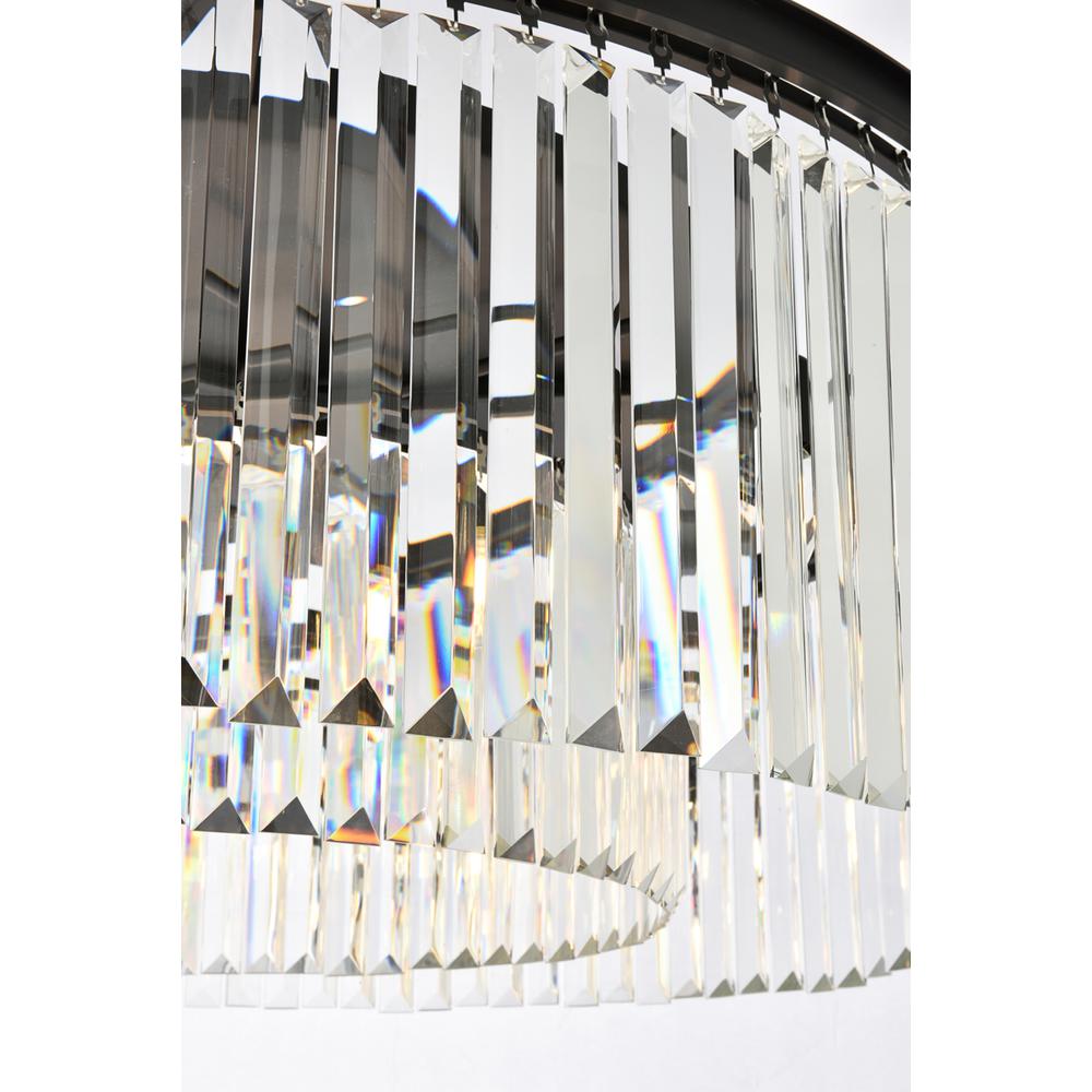 Sydney 10 light Matte Black Chandelier Clear Royal Cut Crystal. Picture 5