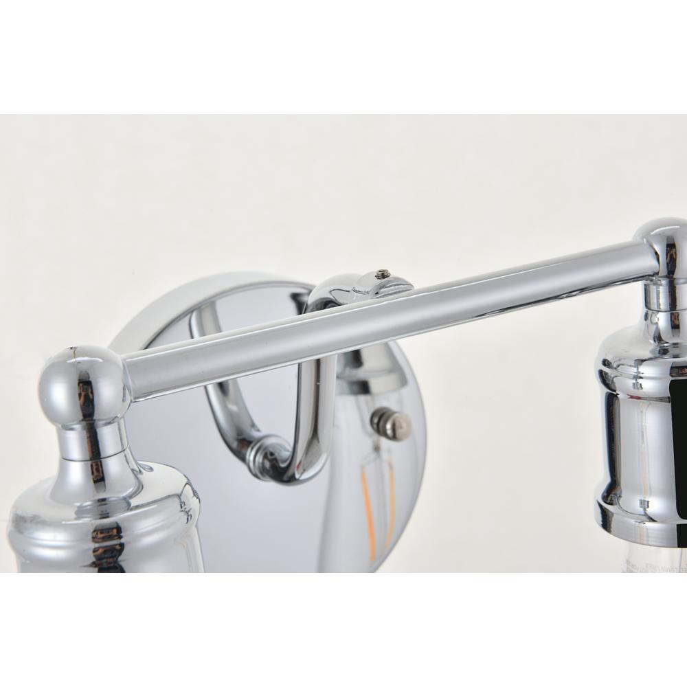 Serif 2 light chrome Wall Sconce. Picture 8