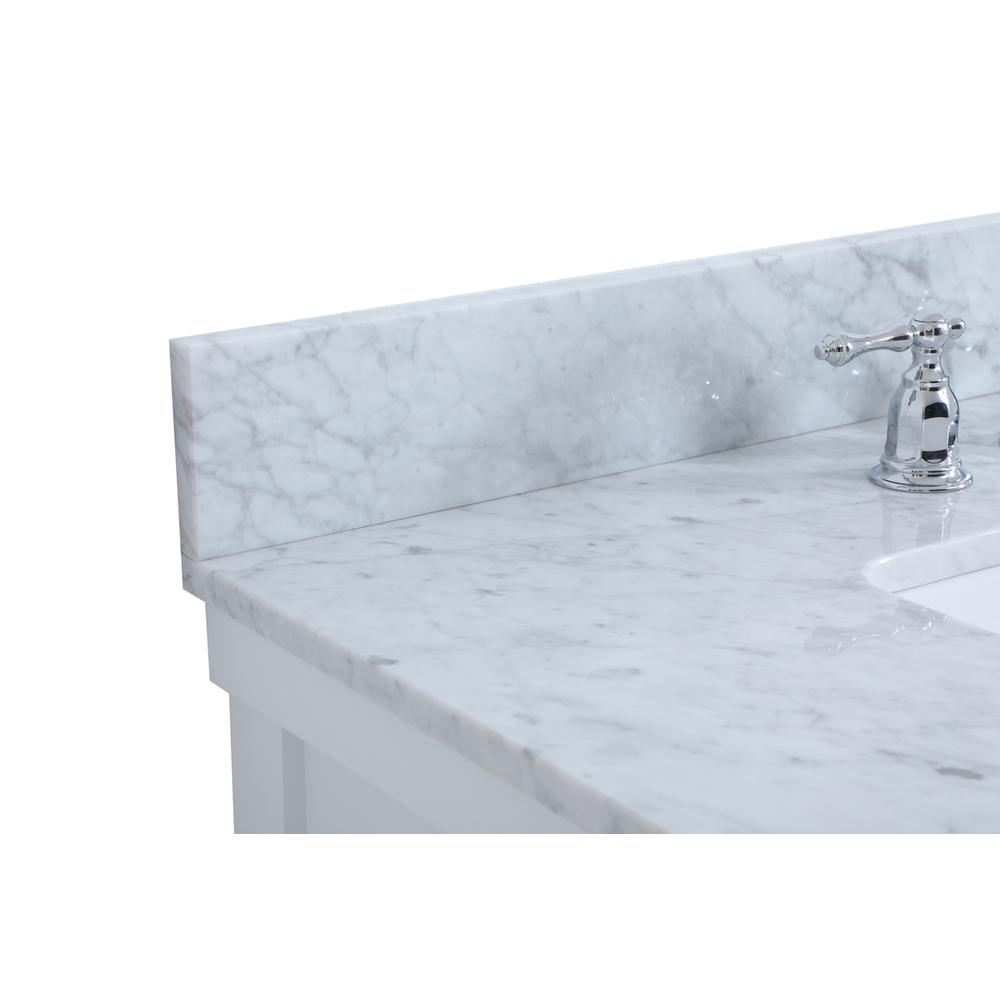 36 inch Single bathroom vanity in white with backsplash. Picture 11