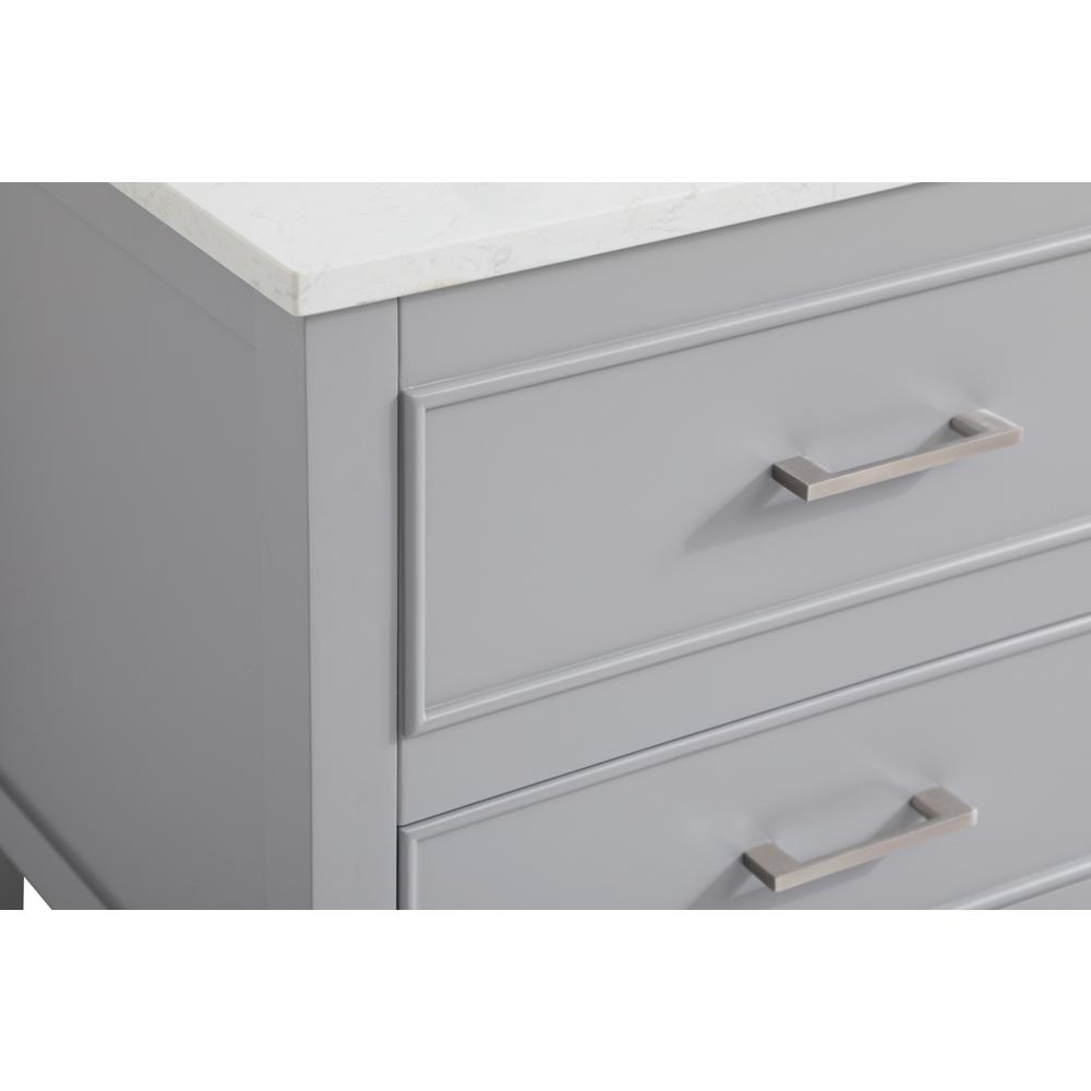 24 inch Single Bathroom Vanity in Grey. Picture 10