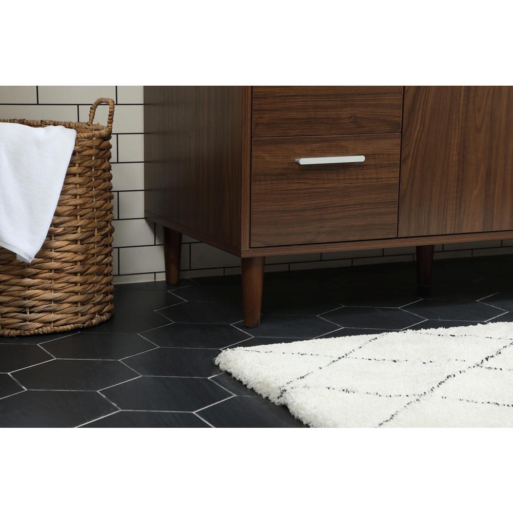 48 inch bathroom vanity in Walnut. Picture 6