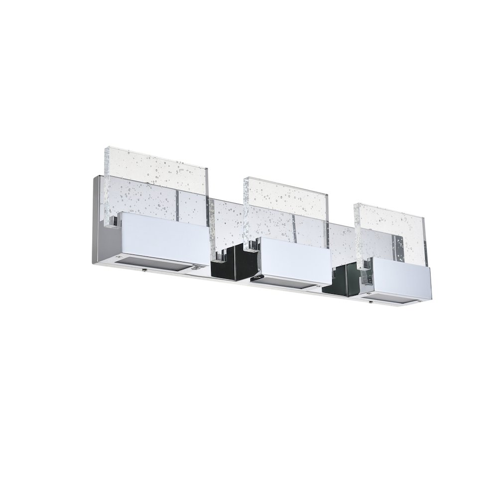 Pollux 3 Light Chrome Led Wall Sconce. Picture 7