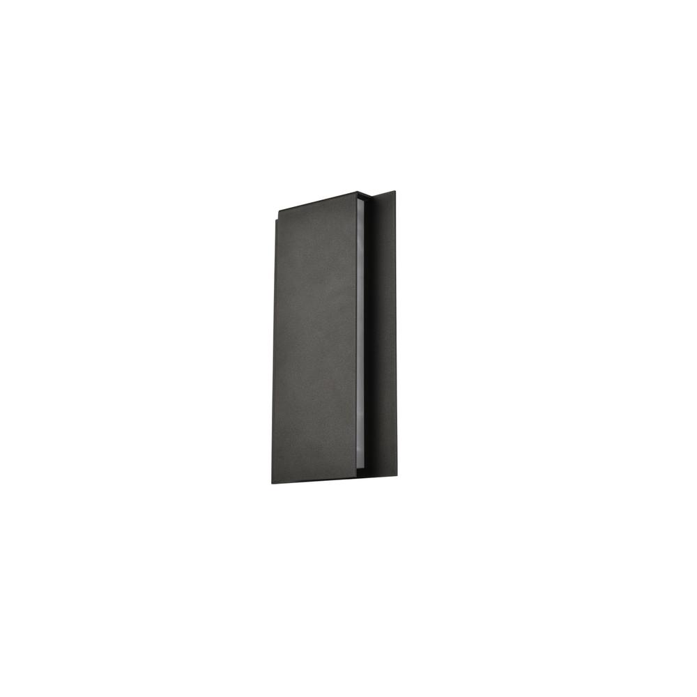 Raine Integrated LED wall sconce  in black. Picture 6