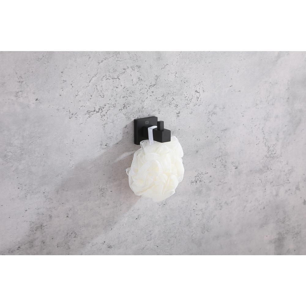 Isla 4-Piece Bathroom Hardware Set in Matte Black. Picture 5