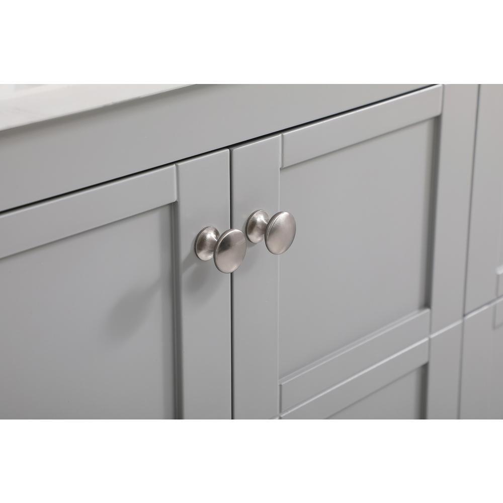 36 inch Single Bathroom Vanity in Gray with Backsplash. Picture 13