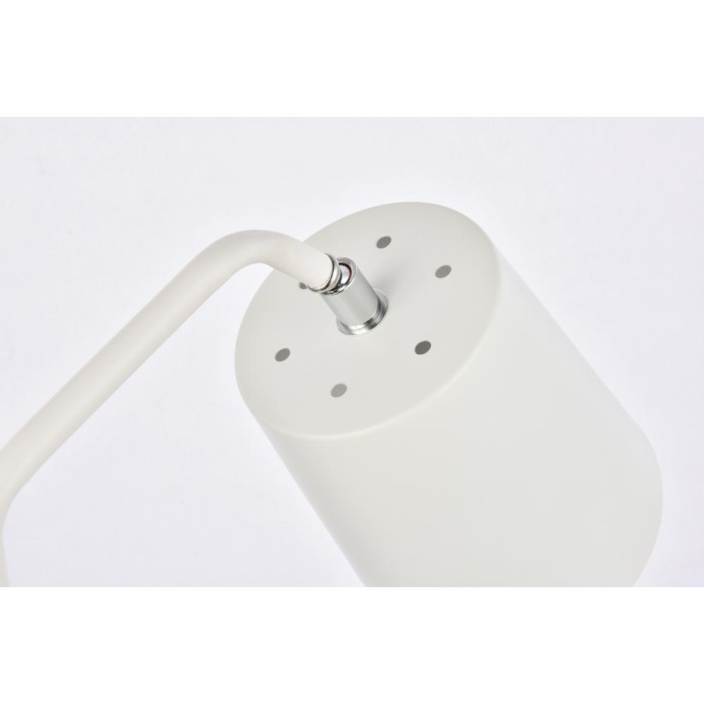Leroy 1 light white table lamp. Picture 3