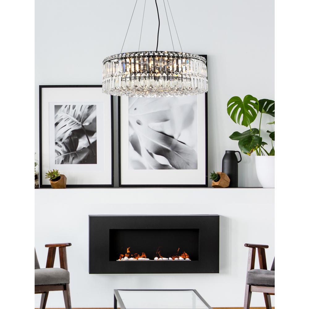 Maxime 24 inch black chandelier. Picture 7