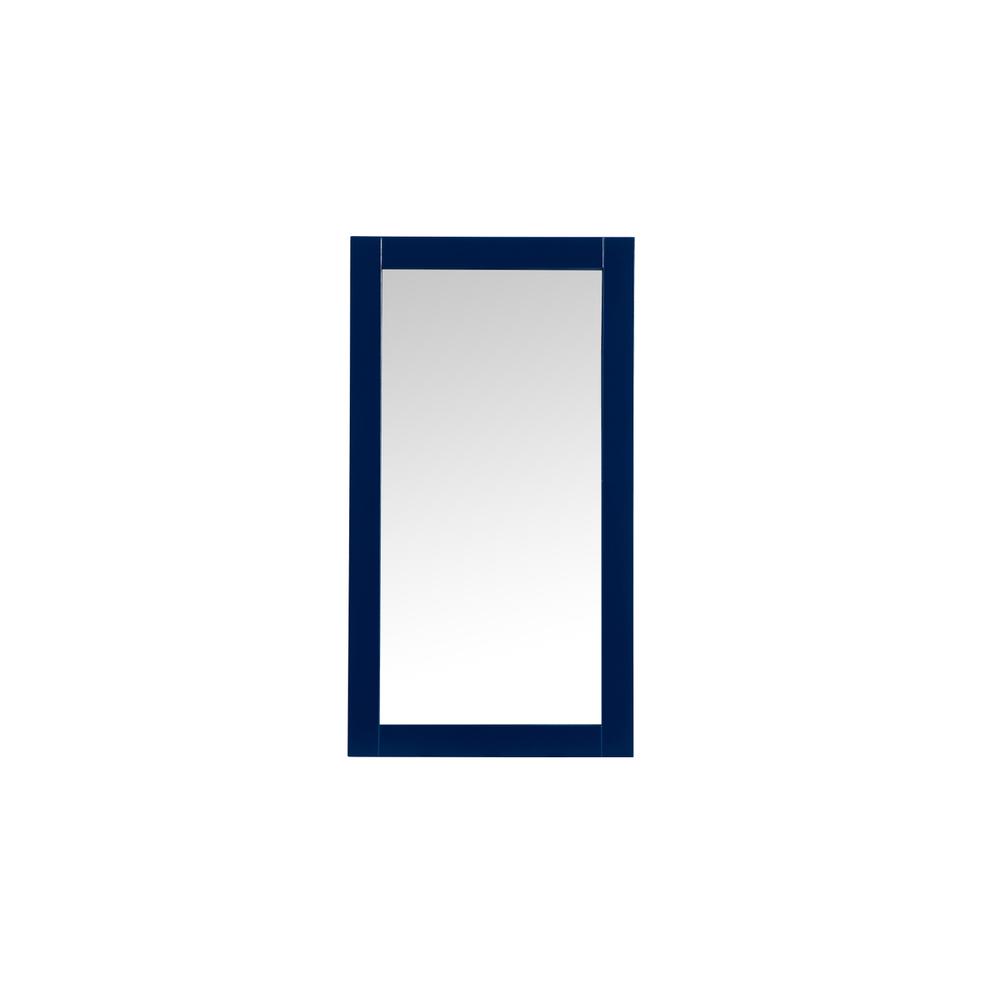 Aqua vanity mirror 18x32 inch in blue. Picture 2