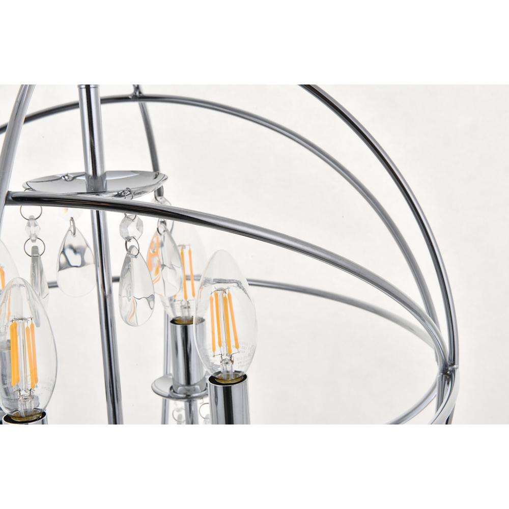 Wallace 4 light Chrome Pendant. Picture 8