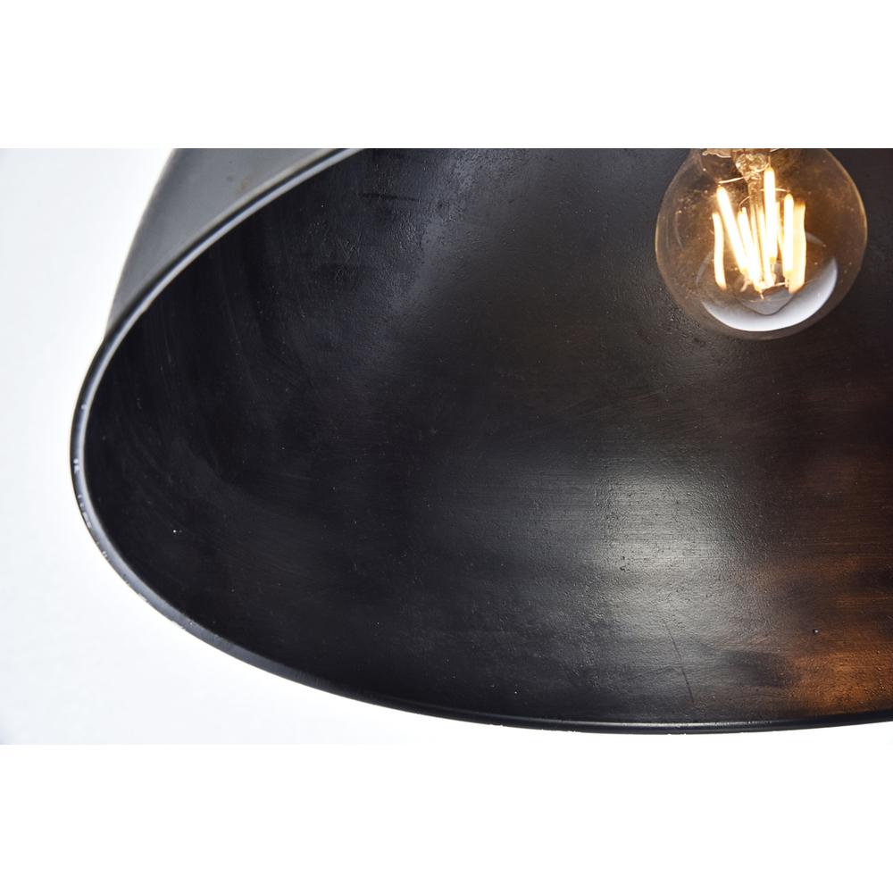 Merce Collection Pendant D15 H10 Lt:1 Vintage Black Finish. Picture 5