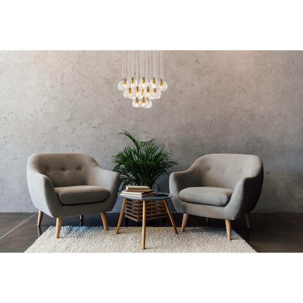 Eren 24 lights gold pendant. Picture 7
