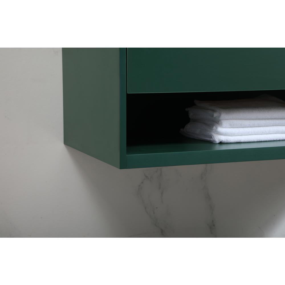 40 inch Single bathroom vanity in green with backsplash. Picture 6