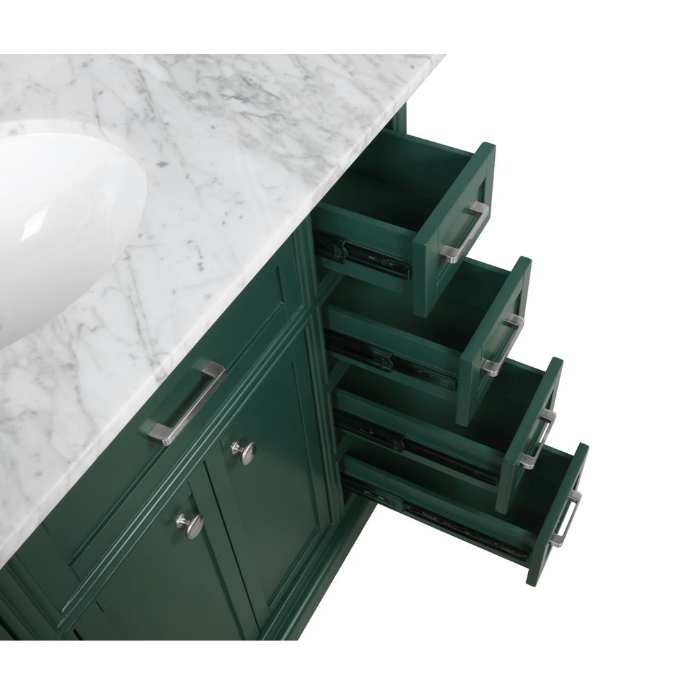 42 inch Single bathroom vanity in green. Picture 11
