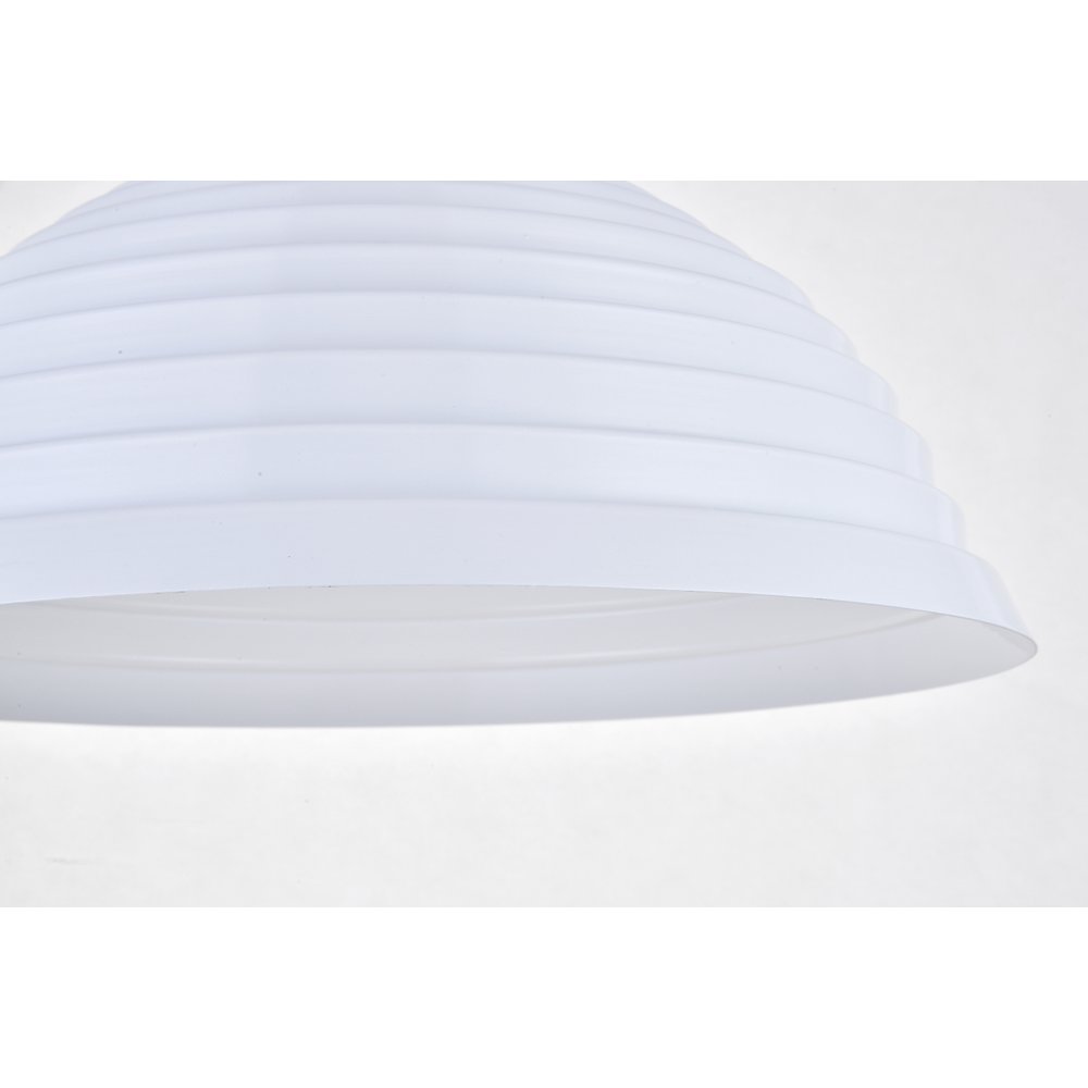 Circa 1 Light White Pendant. Picture 4