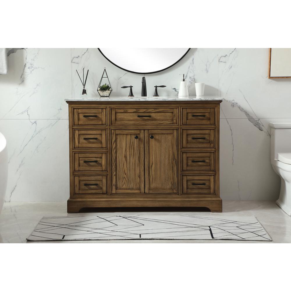 48 inch Single bathroom vanity in driftwood. Picture 14