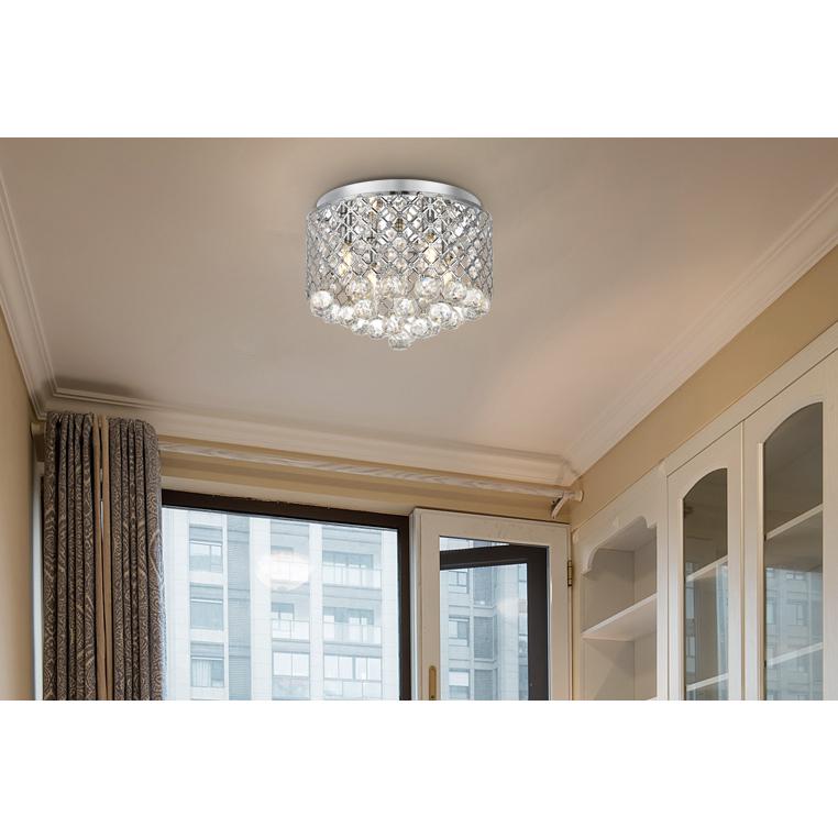 Tully Collection Flushmount D13.5 H9.4 Lt:4 Chrome Finish. Picture 6