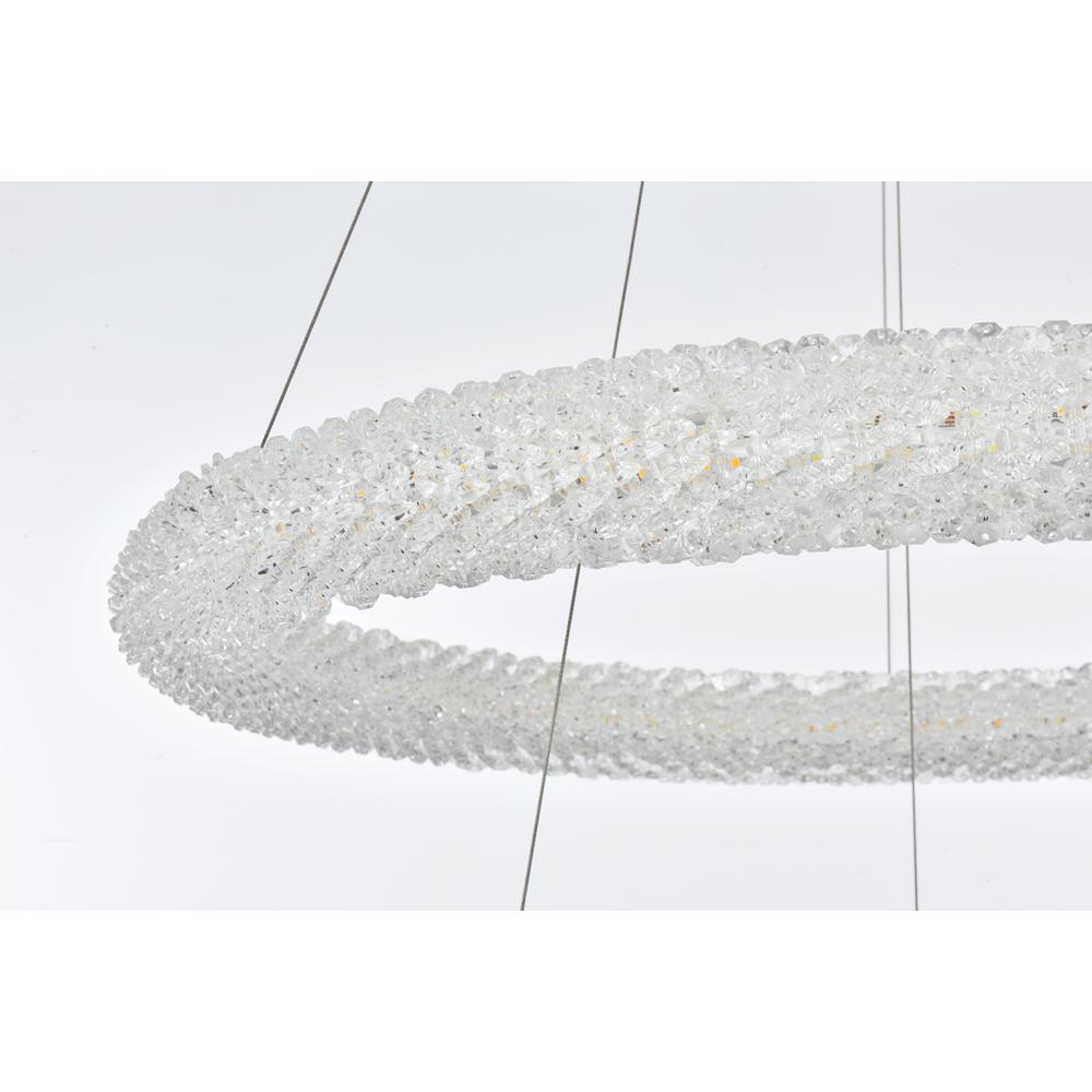 Bowen 28 inch Adjustable LED Chandelier in Satin Gold. Picture 6