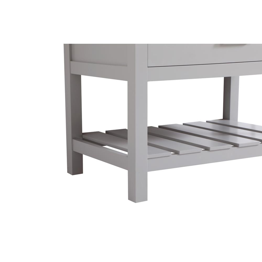 36 inch Single bathroom vanity in grey with backsplash. Picture 13