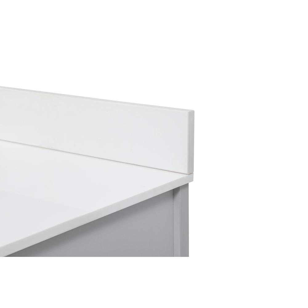 42 inch Single bathroom vanity in grey with backsplash. Picture 11
