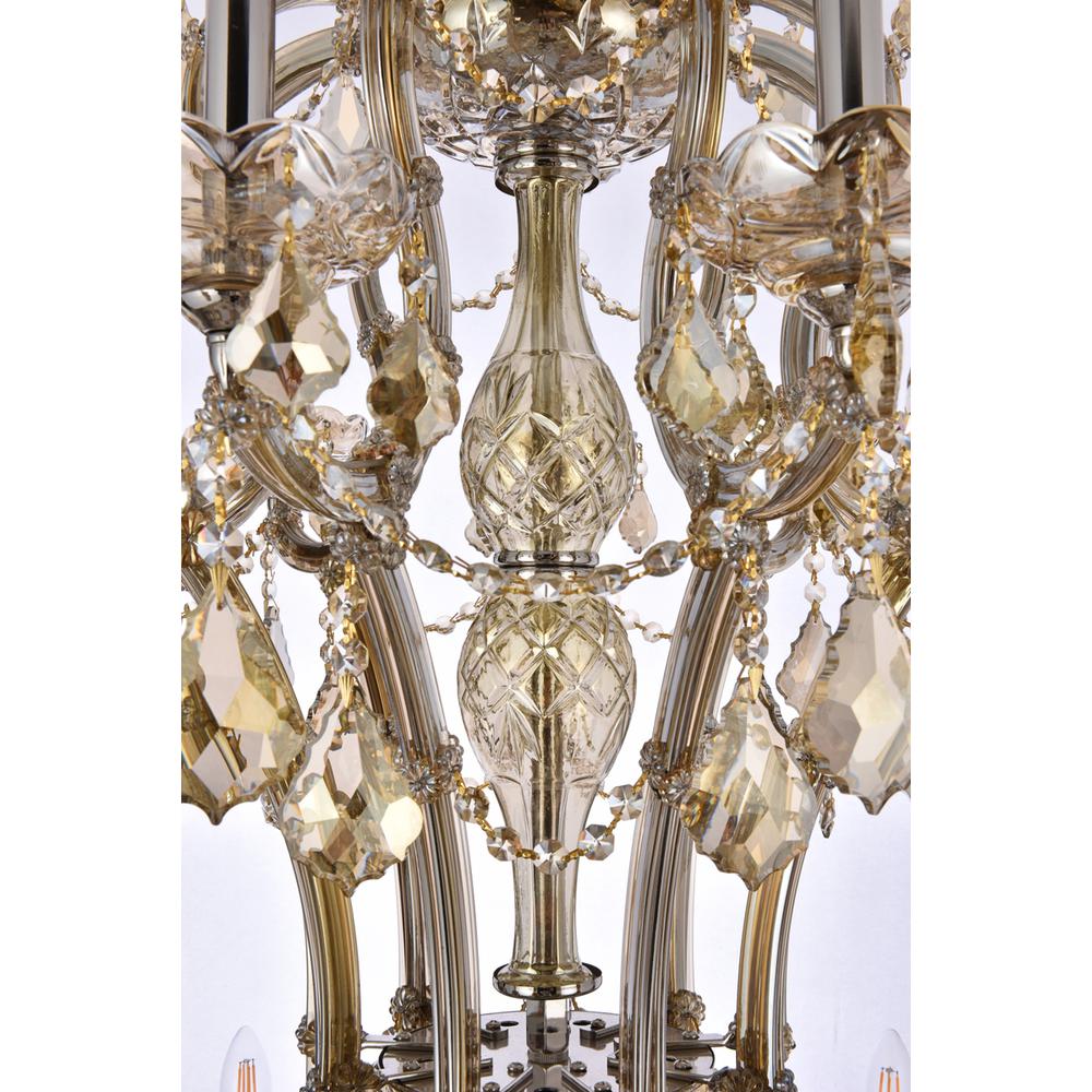 Maria Theresa 36 light Golden Teak Chandelier Golden Teak. Picture 4