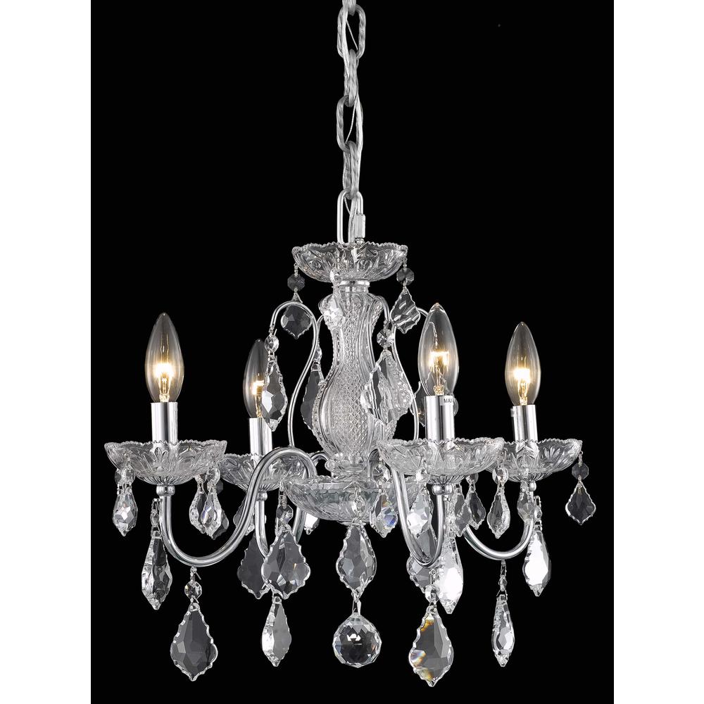 Calista Collection Pendant D17in H15in Lt:4 Chrome Finish. Picture 1