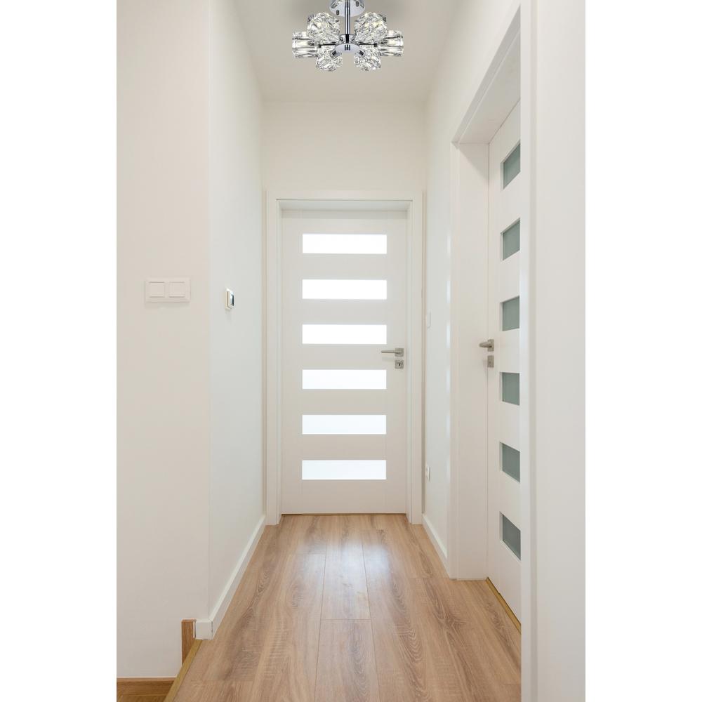 Lyra 14 inch Flush Mount in Chrome. Picture 9