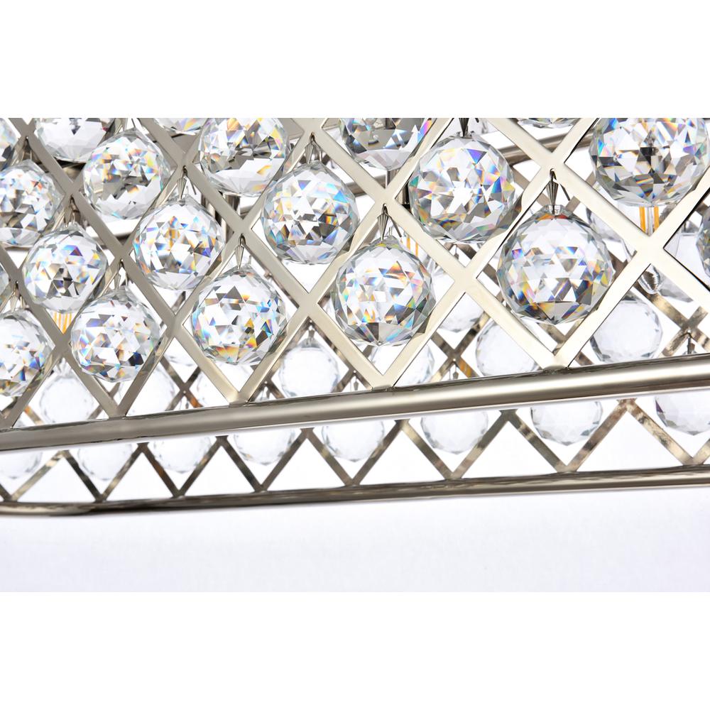 Madison 6 light polished Nickel Chandelier Clear Royal Cut Crystal. Picture 3