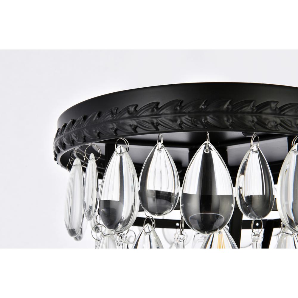 Nordic 1 light black flush mount. Picture 4