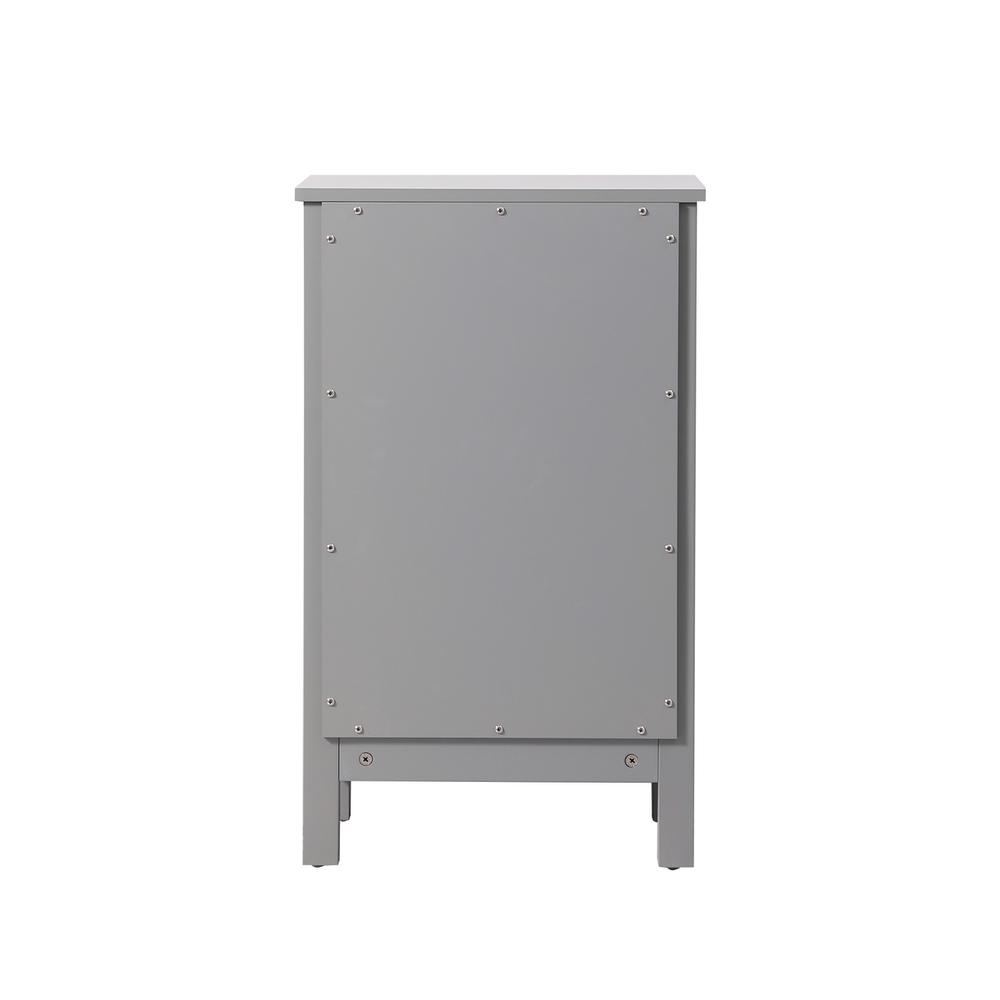 18 Inch Wide Bathroom Storage Freedstanding Cabinet In Grey. Picture 3
