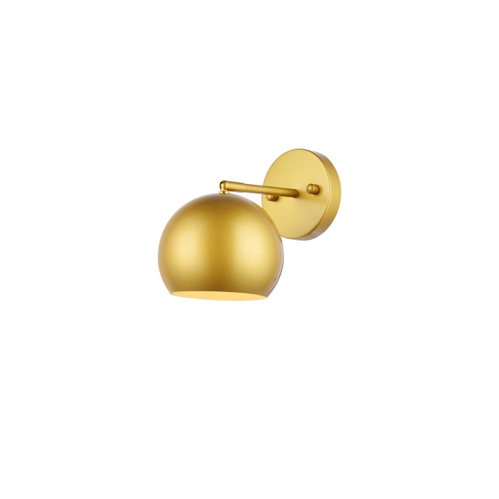 Othello 1 light brass wall sconce. Picture 1