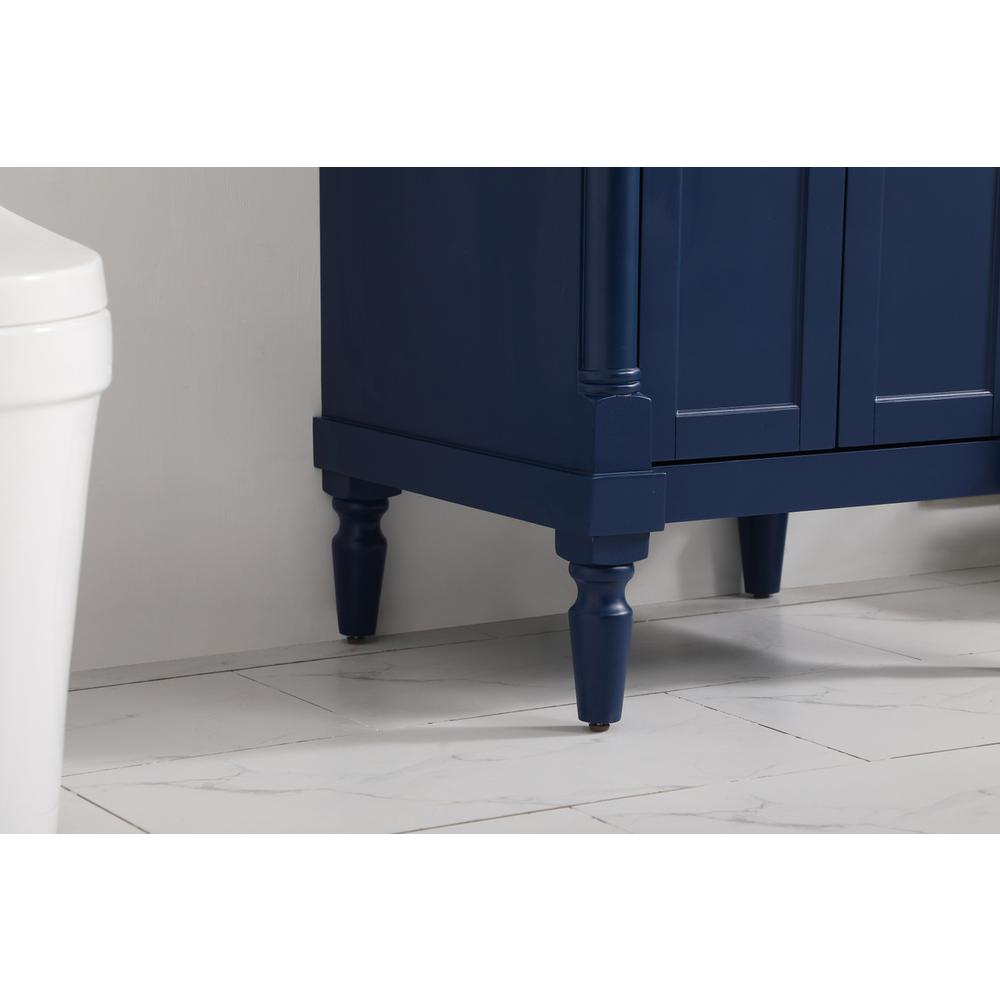 24 inch Single bathroom vanity in blue. Picture 6
