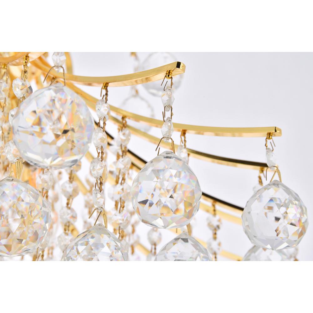 Toureg 15 light Gold Chandelier Clear Royal Cut Crystal. Picture 5
